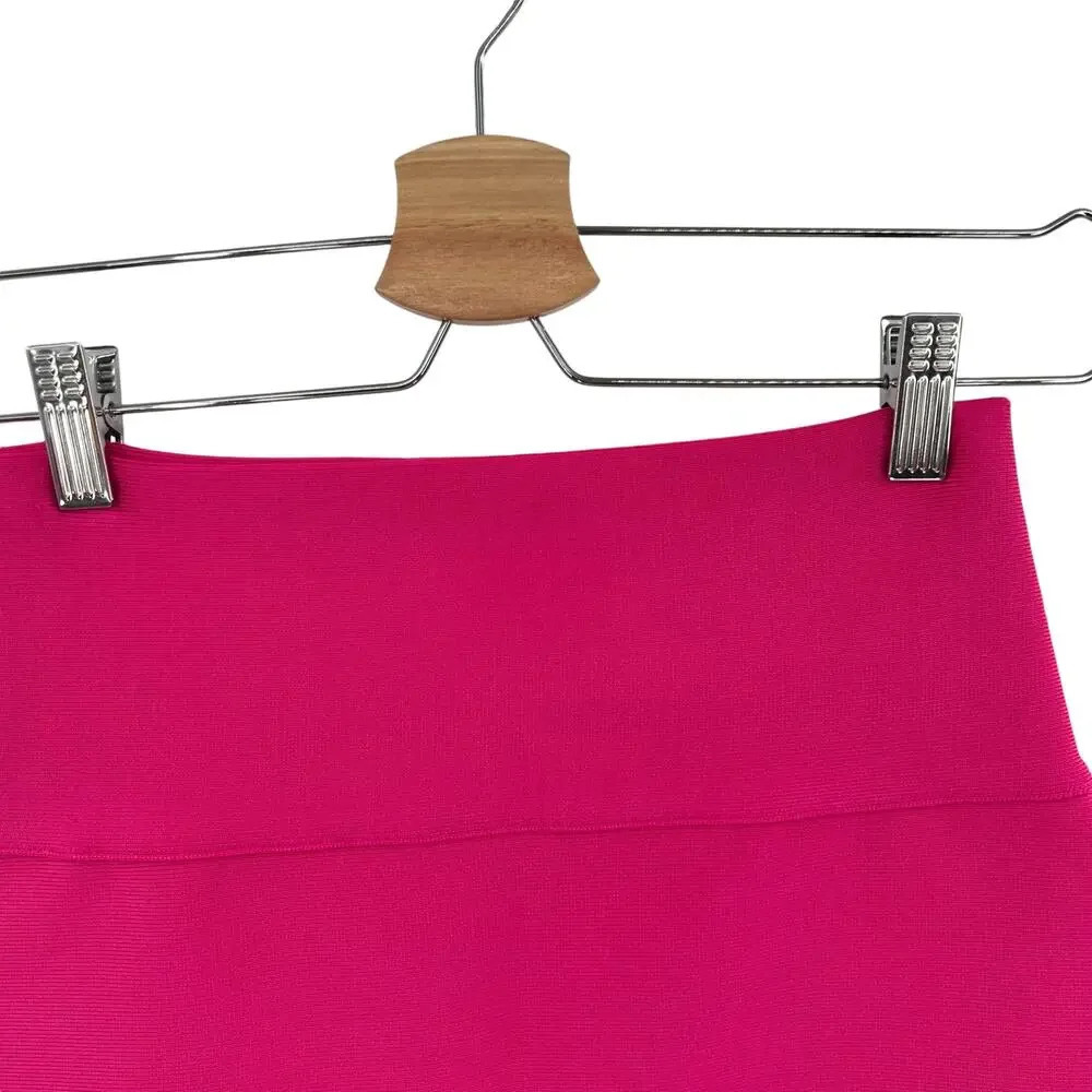 Skims Knit Swim‎ Mid Waist Shorts Magenta Pink Size Small - Picture 3 of 11